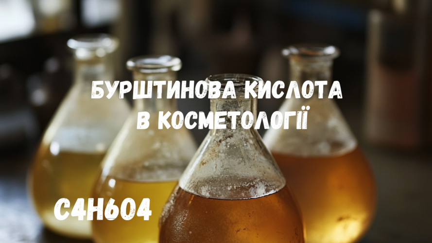 Бурштинова кислота в косметології та дерматології: перспективний засіб для догляду за шкірою.