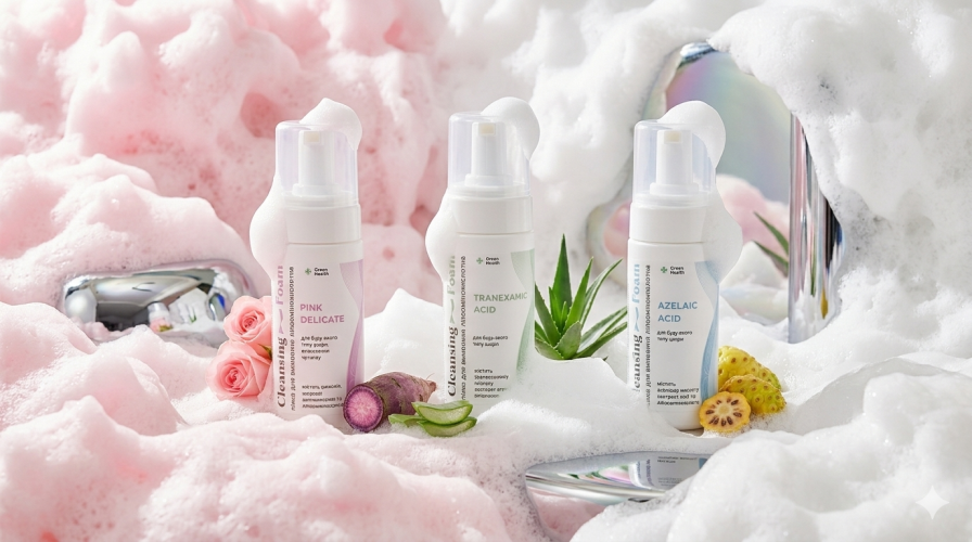 Сила ліпоамінокислот: пінки для вмивання від GreenHealth