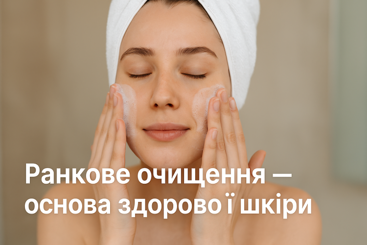 Чому важливо очищати шкіру не лише ввечері, а й зранку