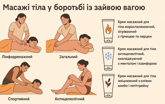 Масажі тіла у боротьбі із зайвою вагою: як працюють і який обрати