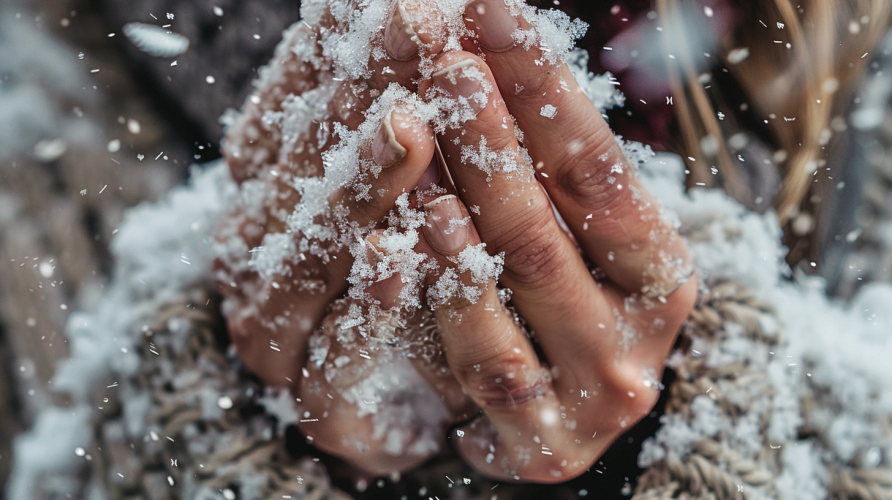 Зимові руки: чому шкіра грубішає від холоду (і як саліцилова маска повертає м'якість)