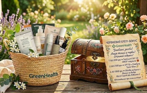 Июньский бьюти-бонус: покупай любимую косметику GreenHealth и получай эксклюзивные новинки в подарок