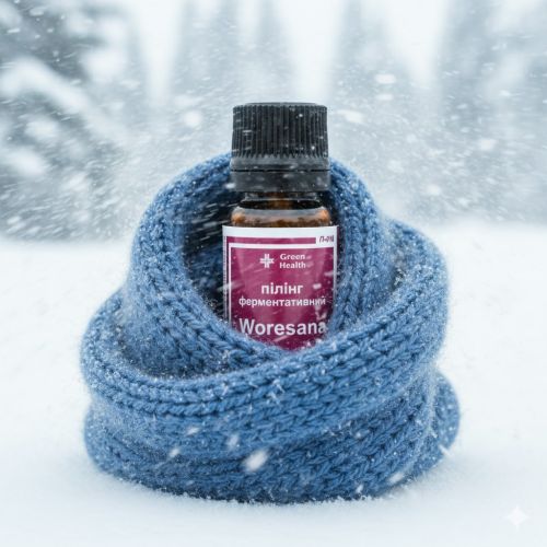 Маскне та подразнення від шарфа: як ферментативний пілінг Woresana рятує шкіру взимку