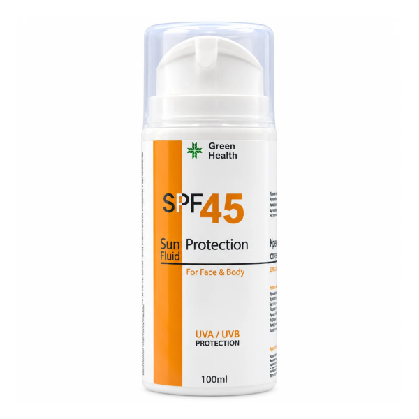 Крем-флюїд сонцезахисний для обличчя і тіла SPF45
